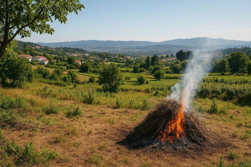 Licença para queimar matos e restos agrícolas